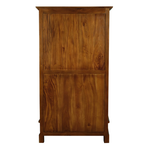 Tasmania 2 Drawer Solid Mahogany Timber Bookcase (Light Pecan)