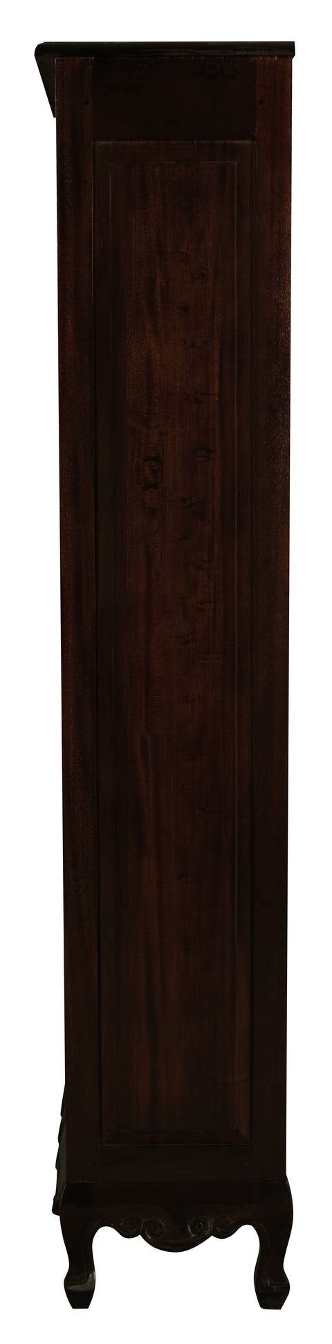 Queen Anne Solid Mahogany Timber Bookcase - Large (Chocolate)