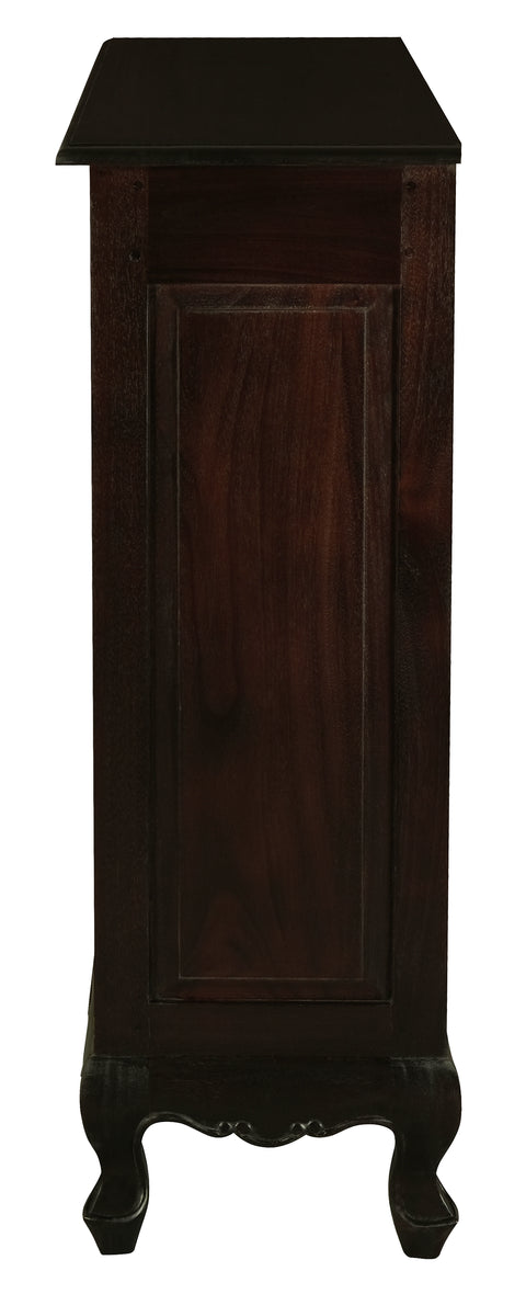 Queen Anne Solid Mahogany Timber Bookcase - Small
