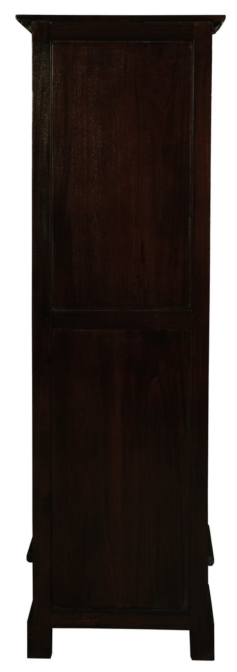 Tasmania 1 Drawer Solid Maohgany Timber Bookcase (Chocolate)