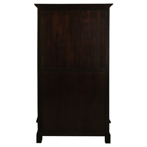 Tasmania 2 Drawer Solid Mahogany Timber Bookcase (Chocolate)