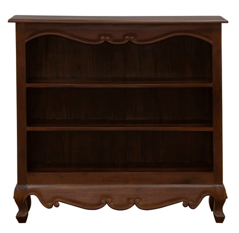 Queen Anne Solid Mahogany Timber Bookcase - Small