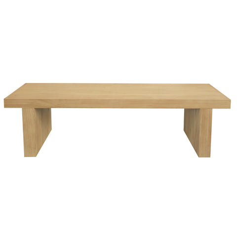 Brentwood Solid Mindi Bench (Natural)