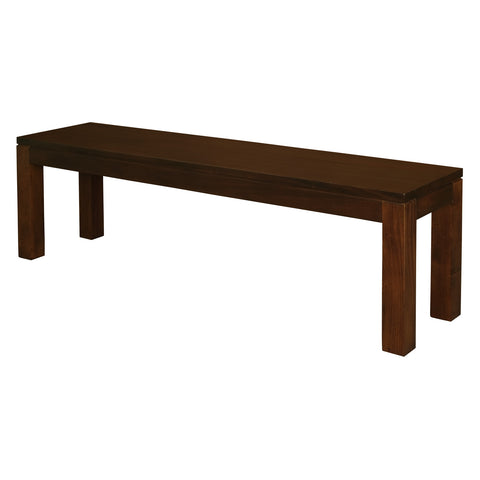 Amsterdam Solid Mahogany Timber Bench 150 x 35 cm