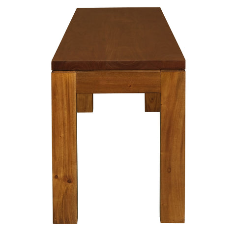 Amsterdam Solid Mahogany Timber Bench 150 x 35 cm