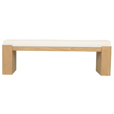Adelle Solid Mindi Timber Bench - Large
