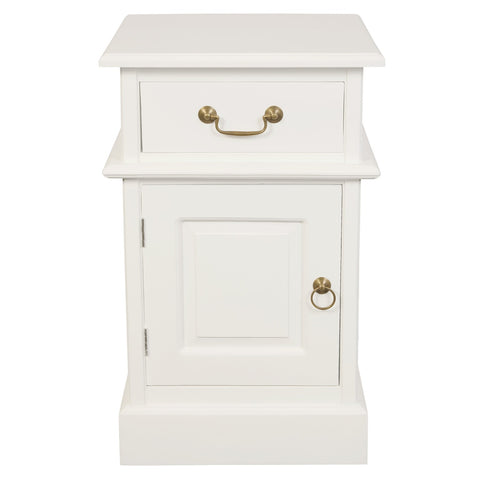 Tasmania 1 Solid Door 1 Drawer Bedside Table