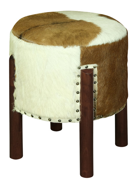 UFO Goat Hide Ottoman