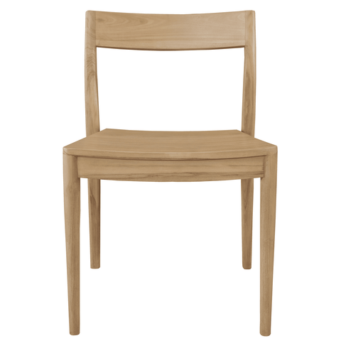 Moller Solid Mahogany Timber Dining Chair – Set of 2 (Natural)