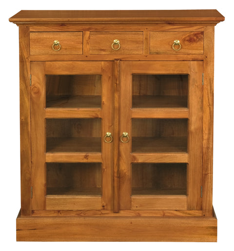 Tasmania 3 Drawer Small Display Cabinet