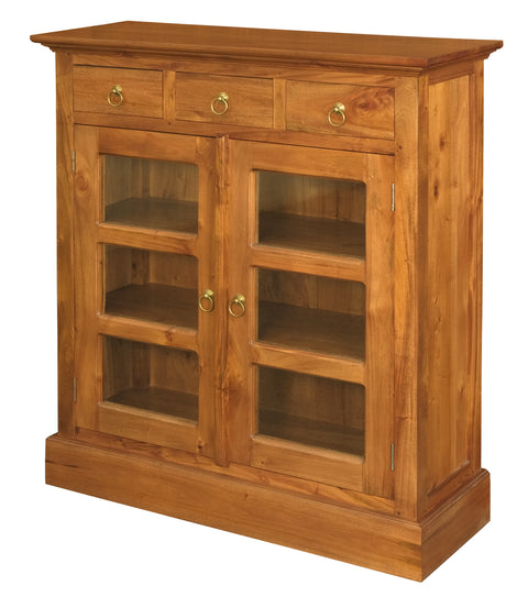 Tasmania 3 Drawer Small Display Cabinet
