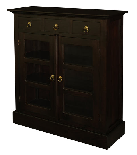Tasmania 3 Drawer Small Display Cabinet