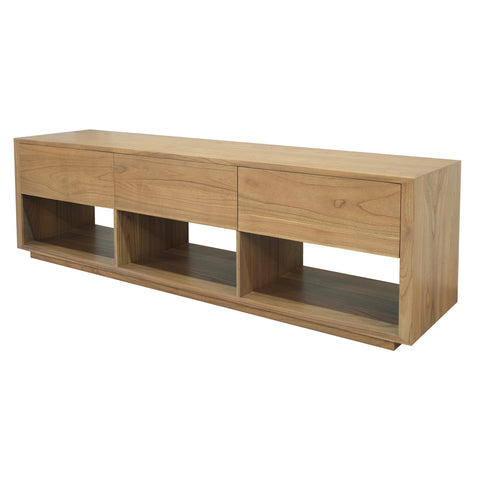 Oscar 3 Drawer Entertainment Unit (Natural)