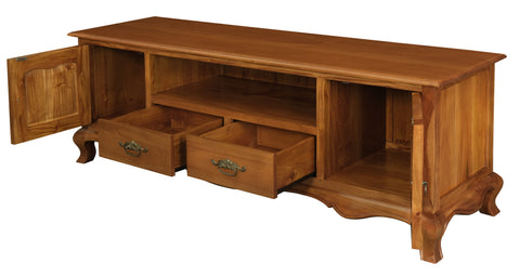 French Provincial 2 Door 2 Drawer Entertainment Unit