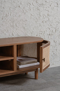 Kelly 2 Door Entertainment Unit (Almond)