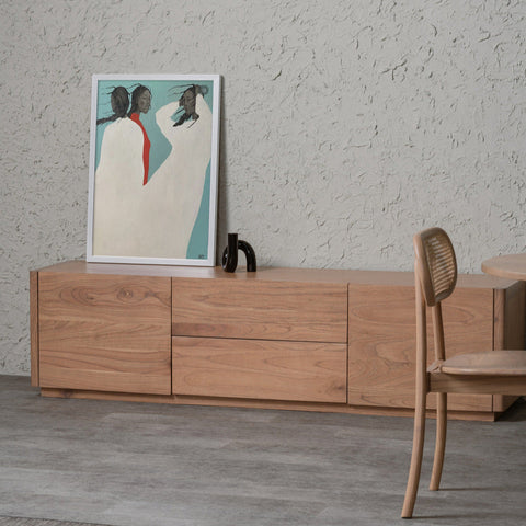 Gatsby 2 Door 2 Drawer Entertainment Unit (Natural)