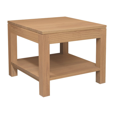 Amsterdam Solid Mindi Timber Lamp Table 60 x 60cm