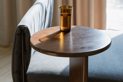 Brentwood Round Side Table (Walnut)