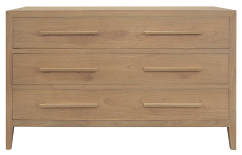 Dion 3 Drawer Solid Mindi Timber Chest of Drawers