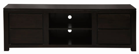 Amsterdam 4 Drawer Entertainment Unit (Chocolate)