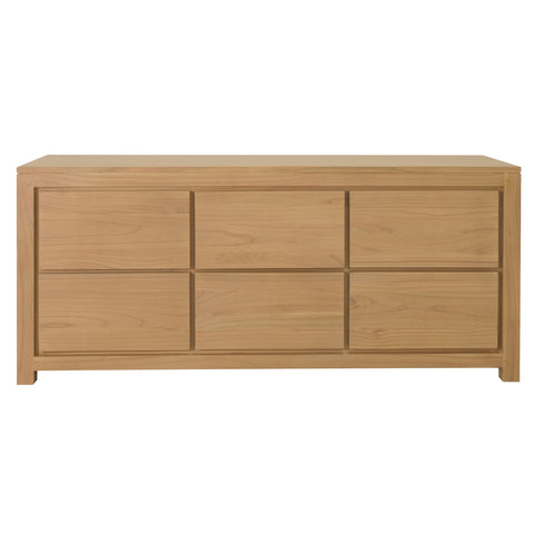 Amsterdam 6-Drawer Dresser (Natural)