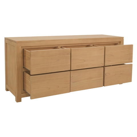 Amsterdam 6-Drawer Dresser (Natural)