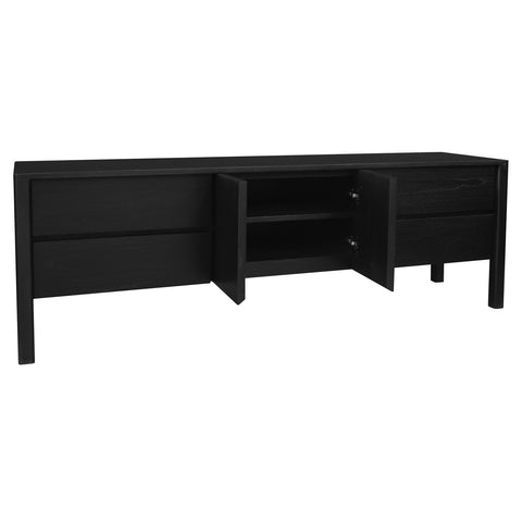 Adelle 2 Door 4 Drawer Entertainment Unit (Black)