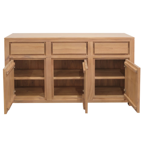 Amsterdam 3 Door 3 Drawer Buffet (Natural)