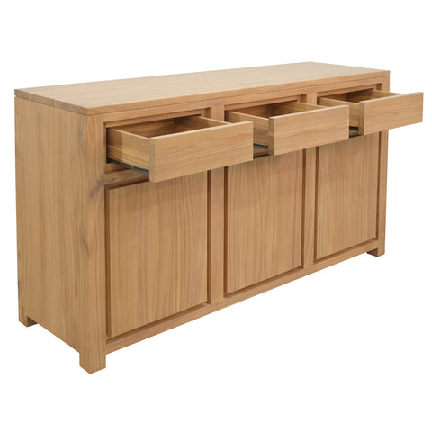 Amsterdam 3 Door 3 Drawer Buffet (Natural)