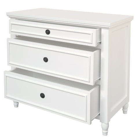 Beau 3 Drawer Turn Leg Chest of Drawer