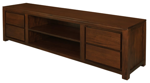 Amsterdam 4 Drawer Entertainment Unit (Mahogany)