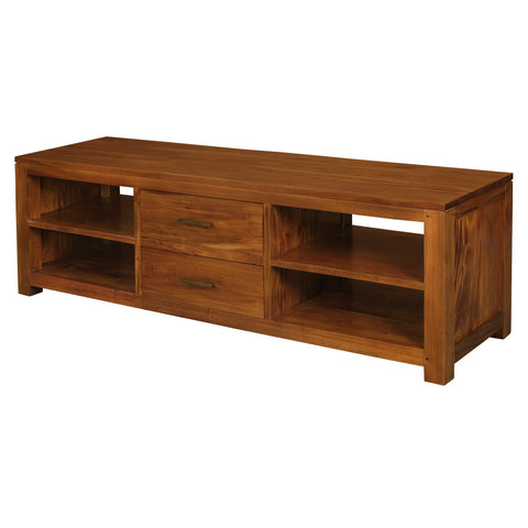 Paris 2 Middle Drawer Entertainment Unit (Light Pecan)