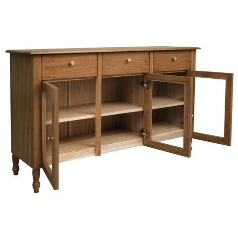 Winston 3 Door 3 Drawer Buffet (Almond)