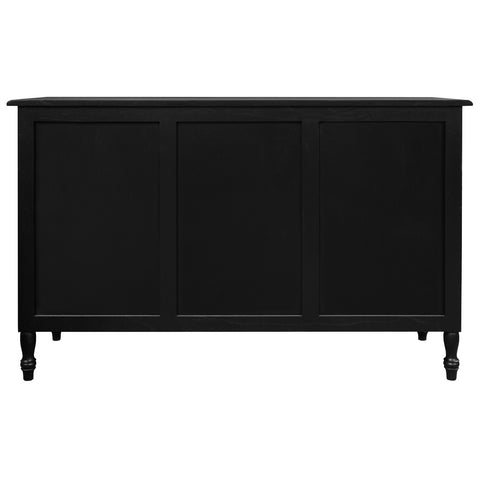 Winston 3 Door 3 Drawer Buffet (Black)