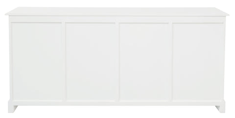 Tasmania 4 Door 4 Drawer Buffet (White)