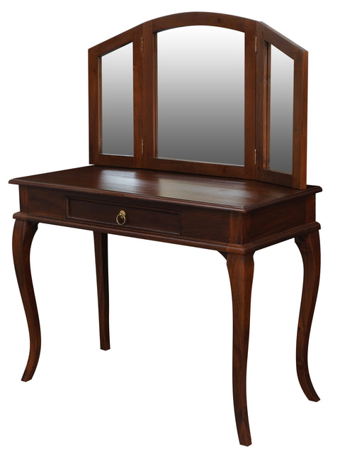 Queen Ann 1 Drawer Large Dressing Table