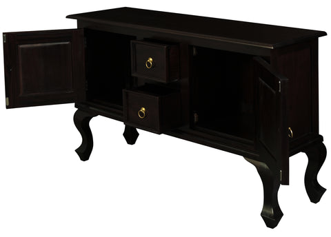 Queen Ann 2 Door 2 Drawer Sofa Table
