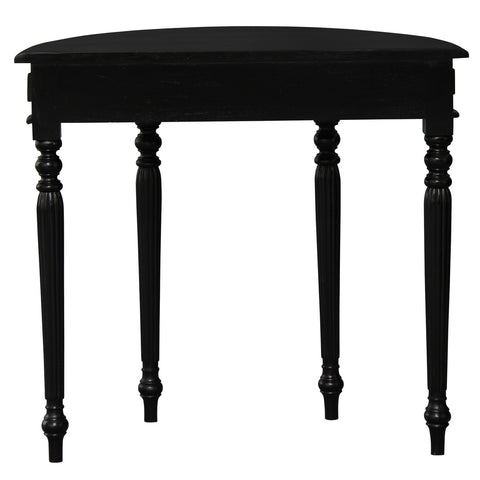 Huntley Turn Leg Half Round Sofa Table