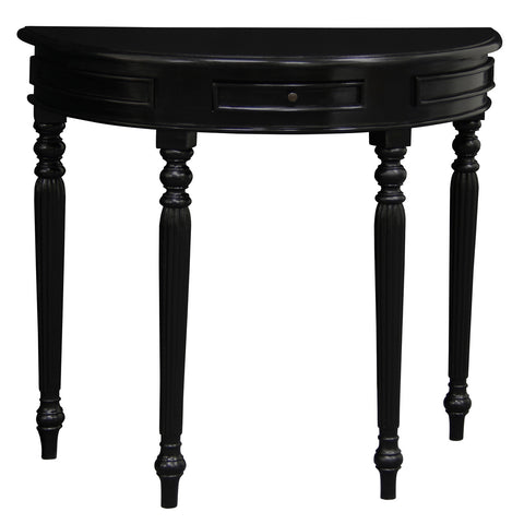 Huntley Turn Leg Half Round Sofa Table
