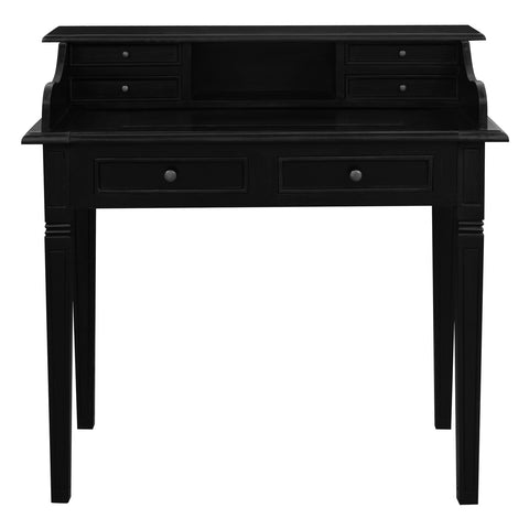 Winston 6 Drawer Study Desk (Black)