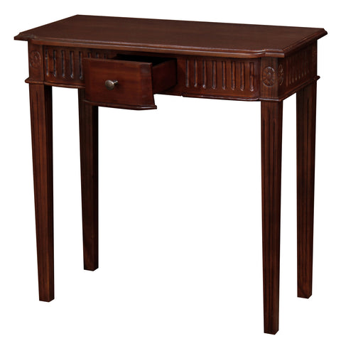 Milly 1 Drawer Carved Hall Table