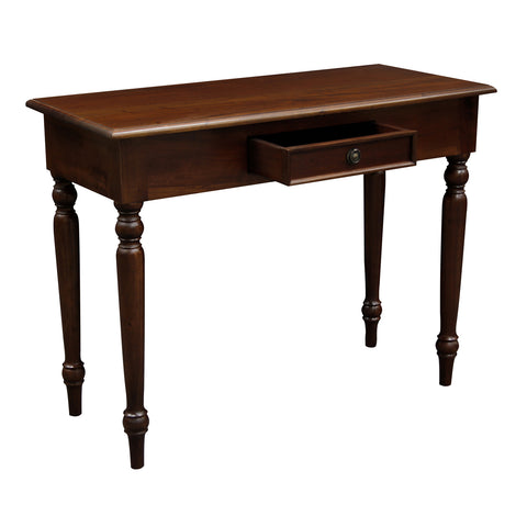 Clara 1 Drawer Turn Leg Console Table (Mahogany)