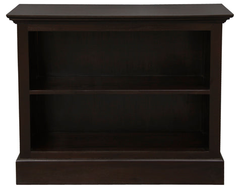 Tasmania Solid Maohgany Timber Low Bookcase - Small