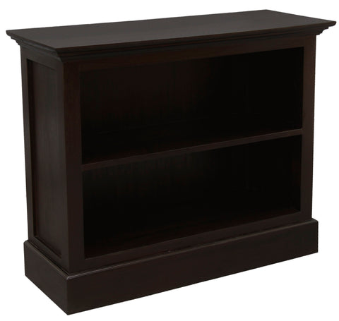 Tasmania Solid Maohgany Timber Low Bookcase - Small