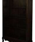 Queen Anne Solid Mahogany Timber Bookcase - Large (Chocolate)