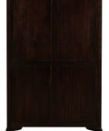 Queen Anne Solid Mahogany Timber Bookcase - Large (Chocolate)