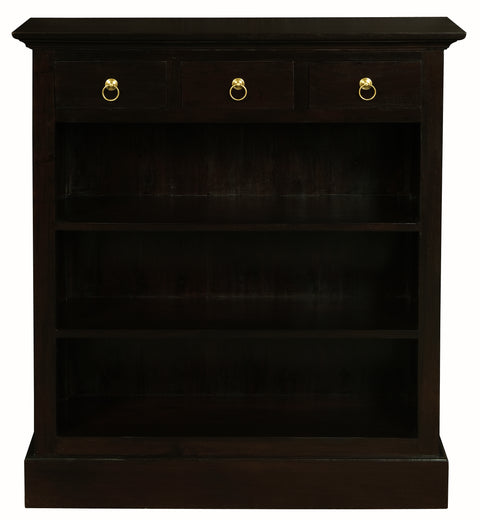 Tasmania 3 Drawer Solid Maohgany Timber Bookcase