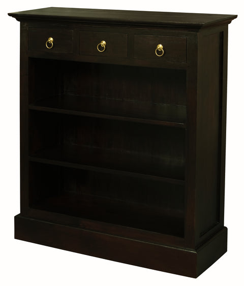 Tasmania 3 Drawer Solid Maohgany Timber Bookcase