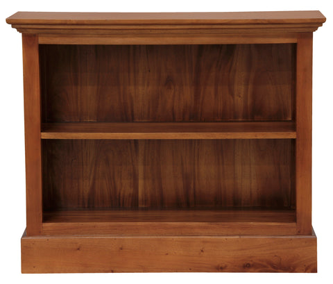 Tasmania Solid Maohgany Timber Low Bookcase - Small