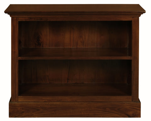 Tasmania Solid Maohgany Timber Low Bookcase - Small